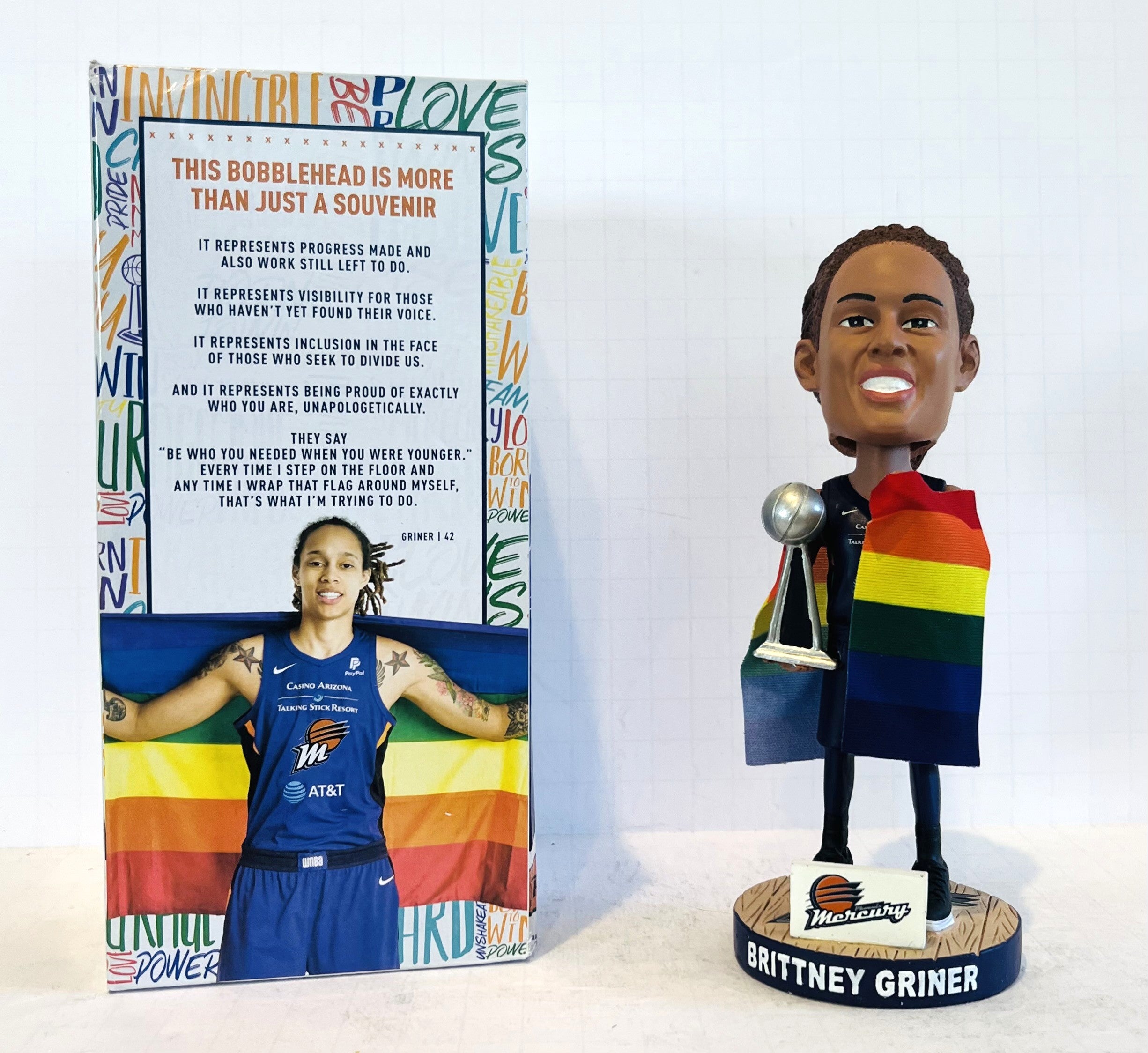 Brittney Griner 2019 Pride Flag Bobblehead SGA